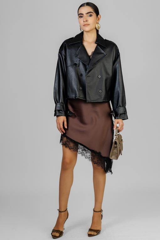 CHAMARRA VINIPIEL NEGRO