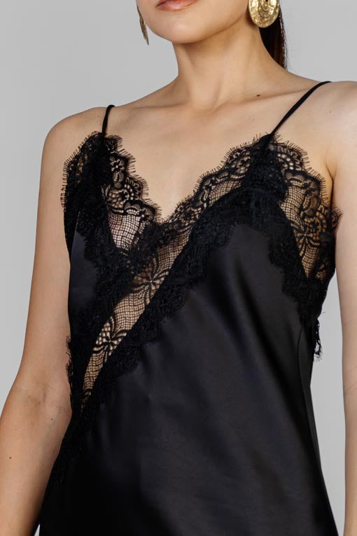 VESTIDO SATIN LENCERO