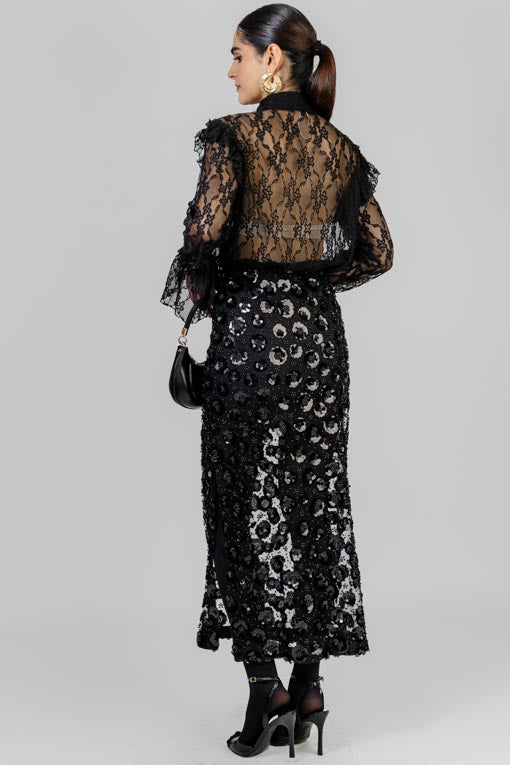 BLUSA ESCAROLAS ENCAJE