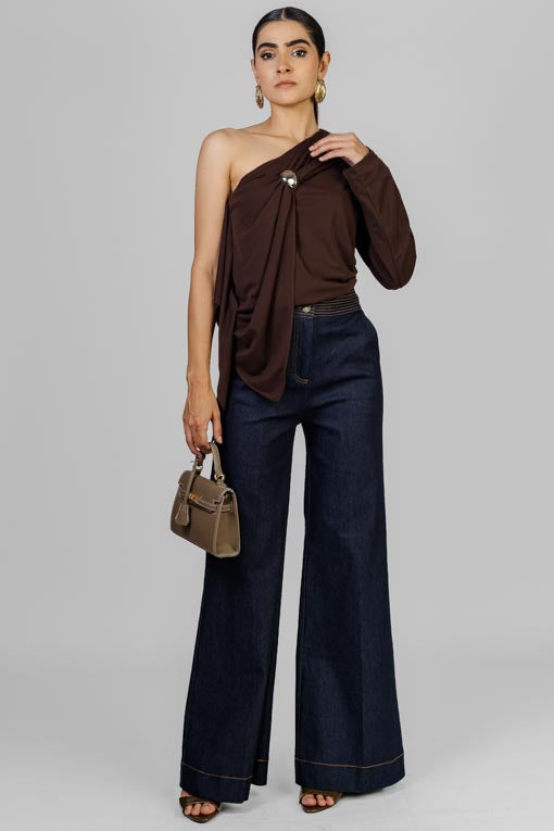 PANTALON DENIM ALTO