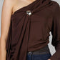 BLUSA DRAPE ASIMETRICA