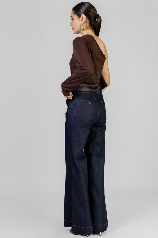 BLUSA DRAPE ASIMETRICA