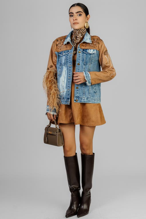 CHAMARRA DENIM BLOOM