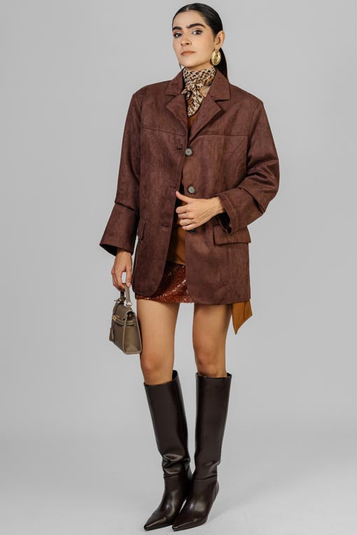 CHAQUETA CHOCO SUEDE