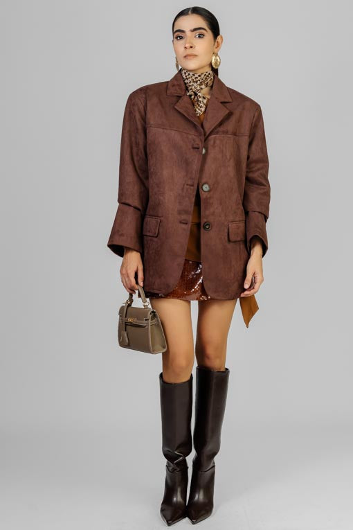 CHAQUETA CHOCO SUEDE