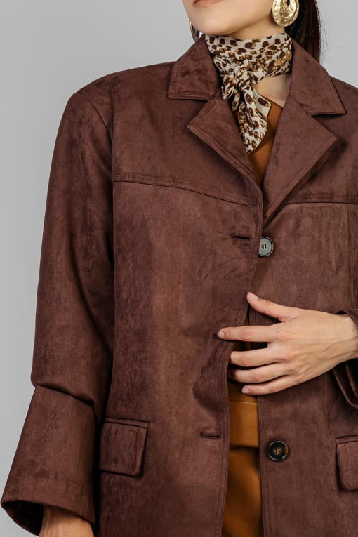 CHAQUETA CHOCO SUEDE