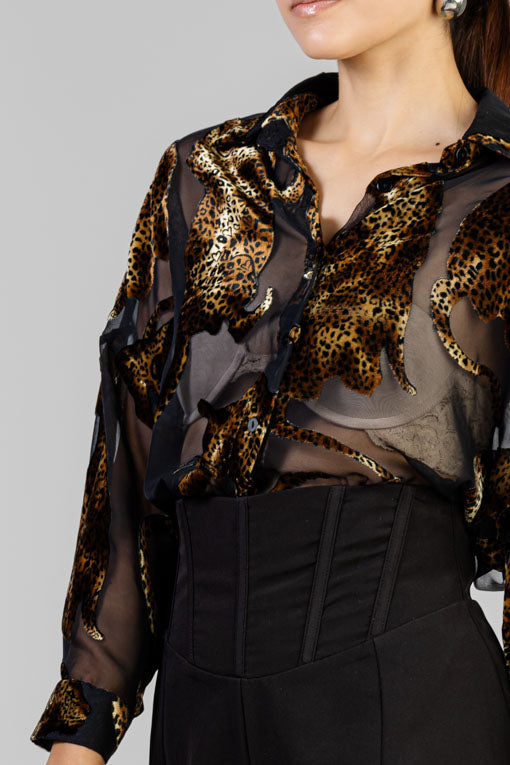 BLUSA LEOPARDO VELVET