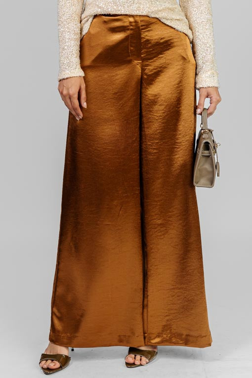 PANTALON SATINADO CINTURON