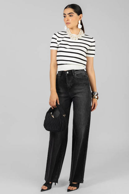 PANTALON DENIM NEGRO