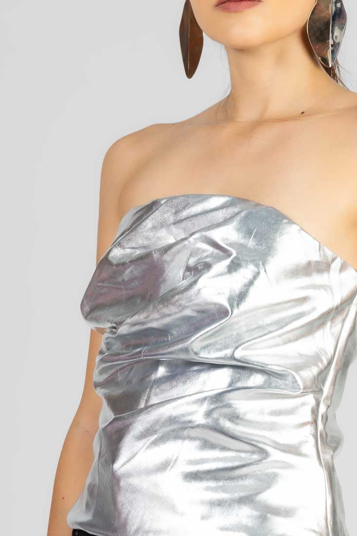 TOP STRAPLESS PLATA